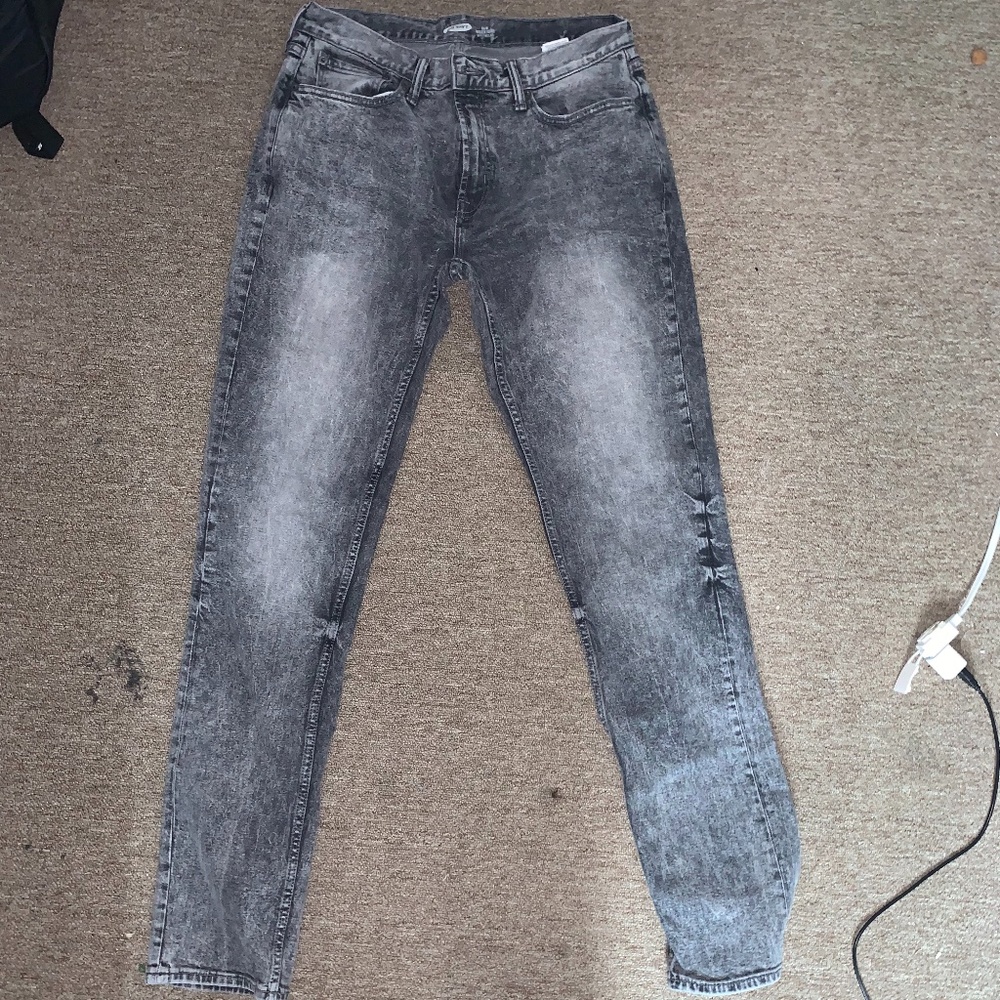 Dark Grey Mens Jeans